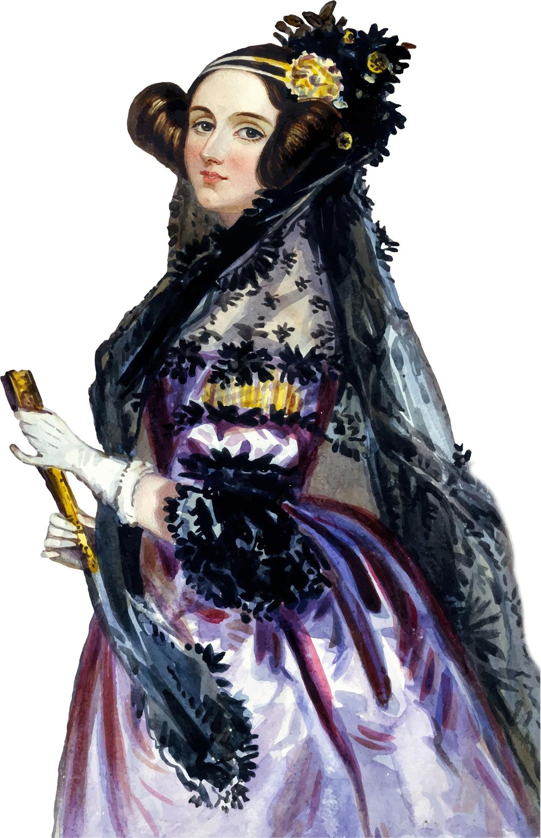Ada King Countess Of Lovelace Portrait png transparent