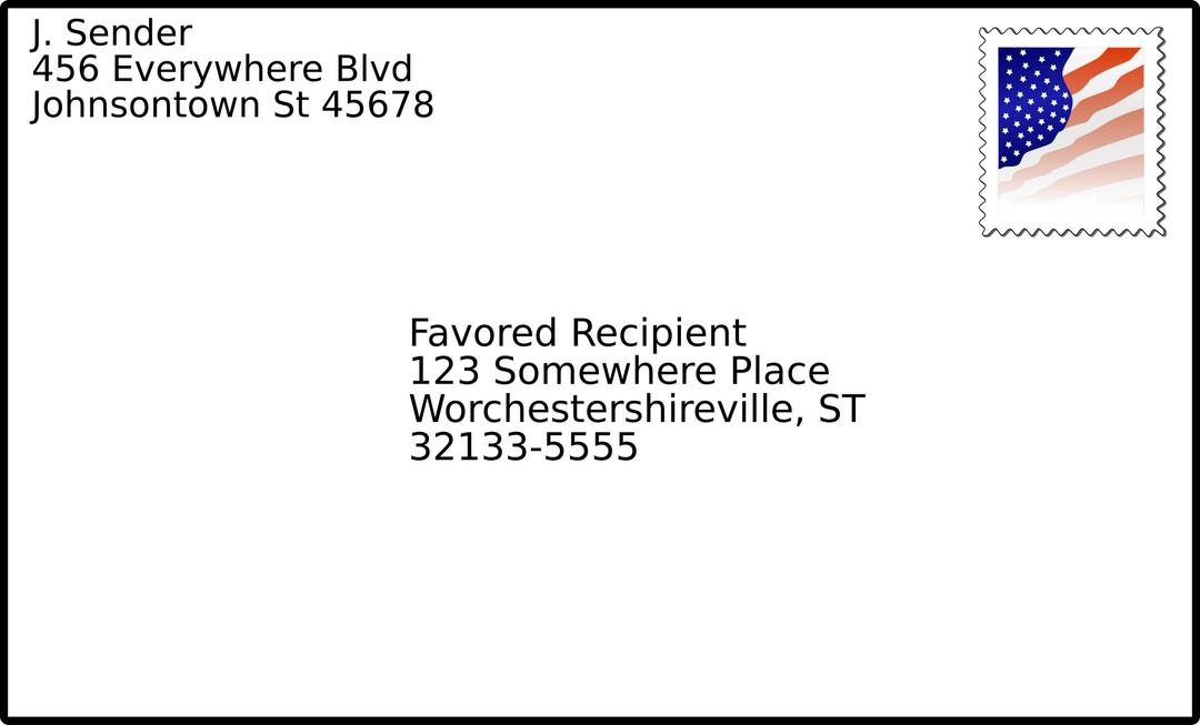 addressed envelope with stamp png transparent