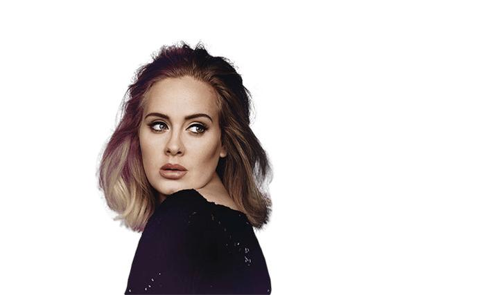 Adele Looking Right png transparent