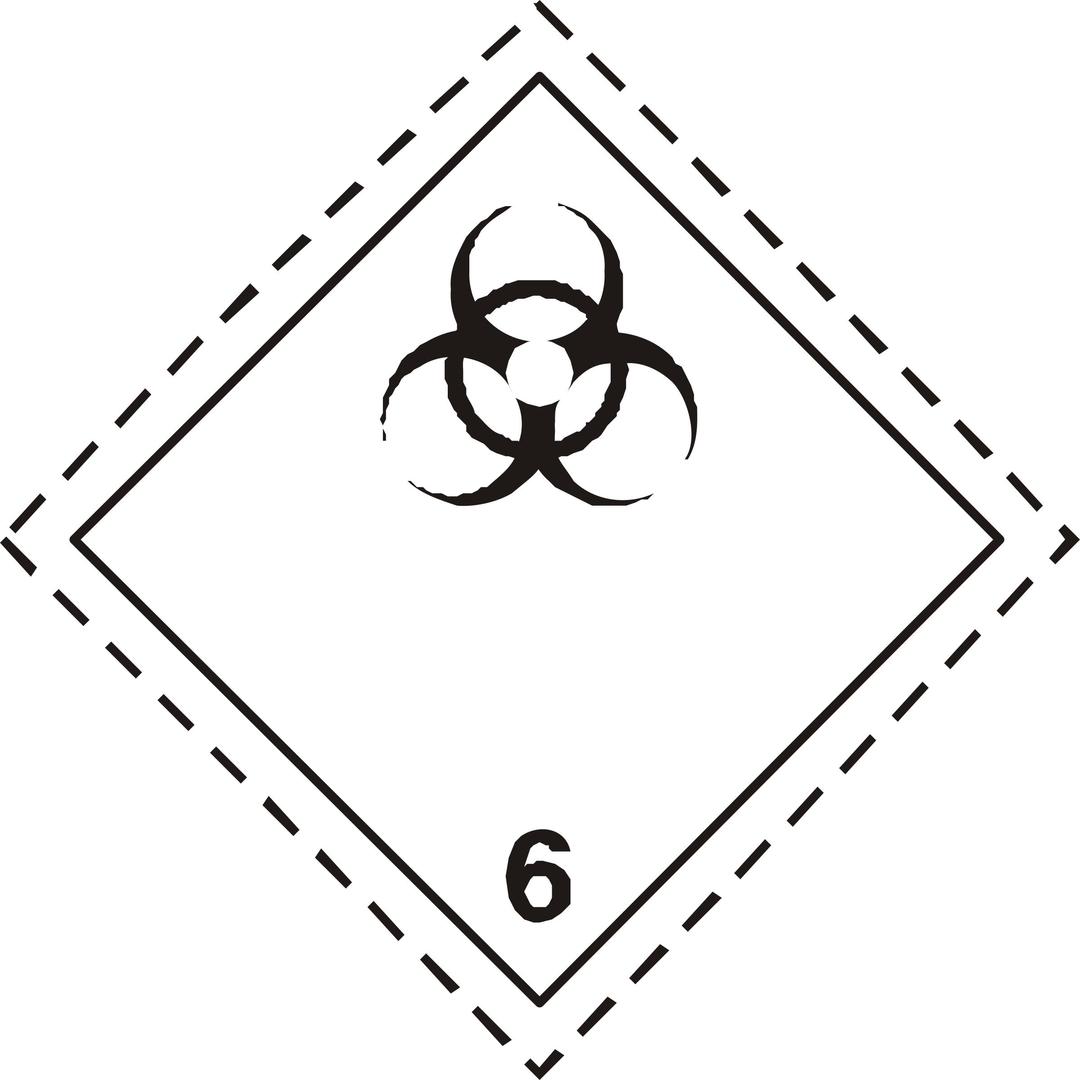 ADR pictogram 6.2-Infectious substances png transparent