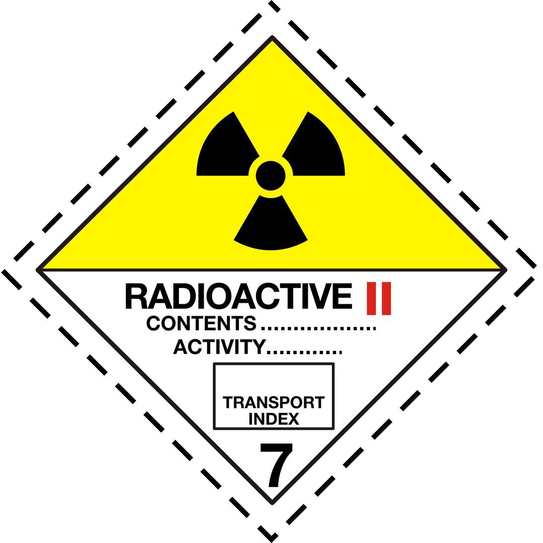 ADR pictogram 7b-Radioactive png transparent