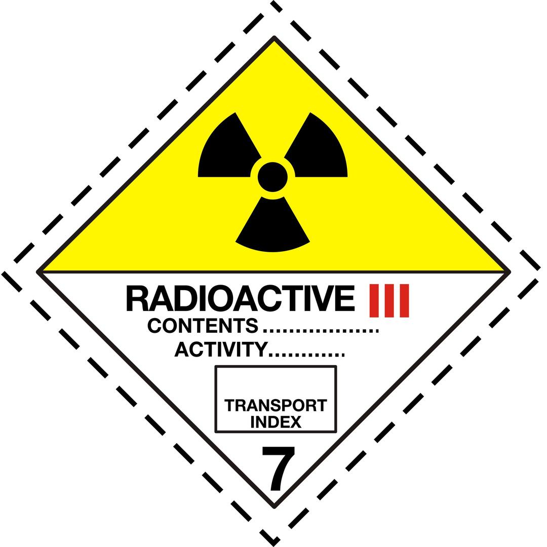 ADR pictogram 7c-Radioactive png transparent