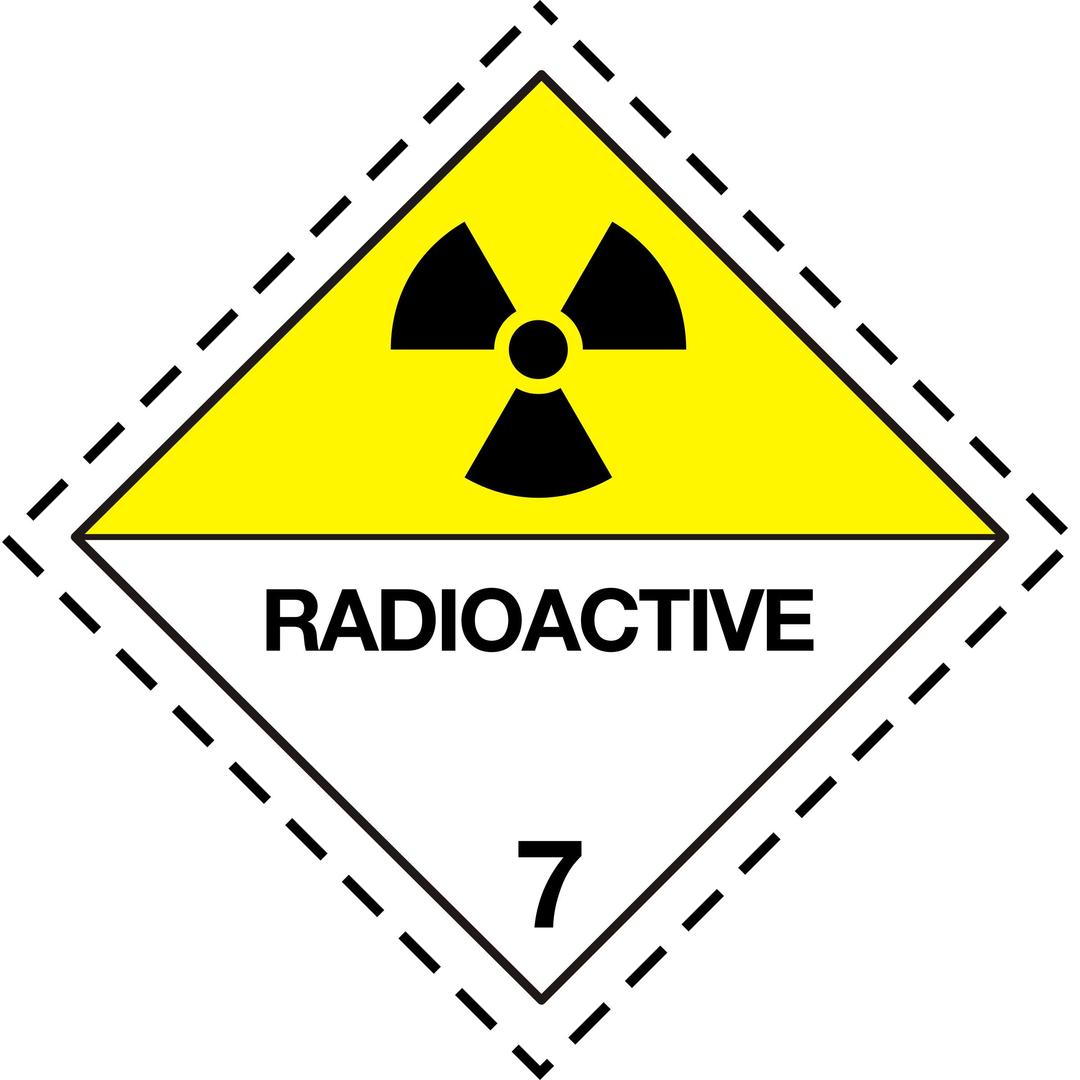 ADR pictogram 7d-Radioactive png transparent