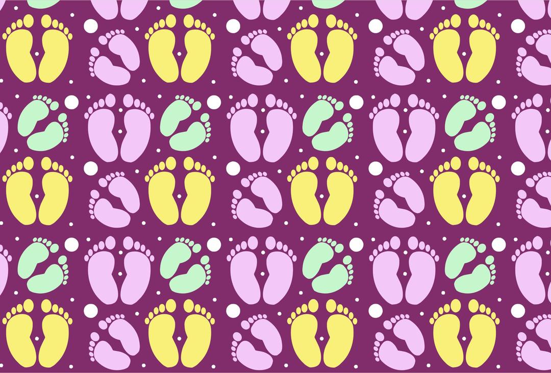 Adult And Child Colorful Feet Pattern png transparent