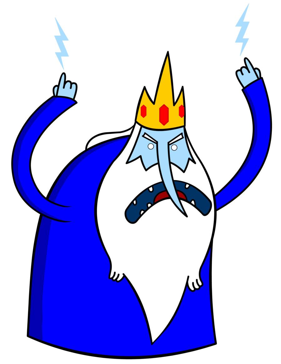 Adventure Time Angry Ice King png transparent