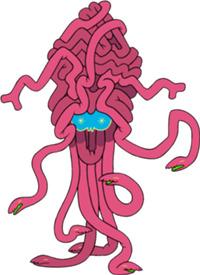Adventure Time Brain Beast png transparent