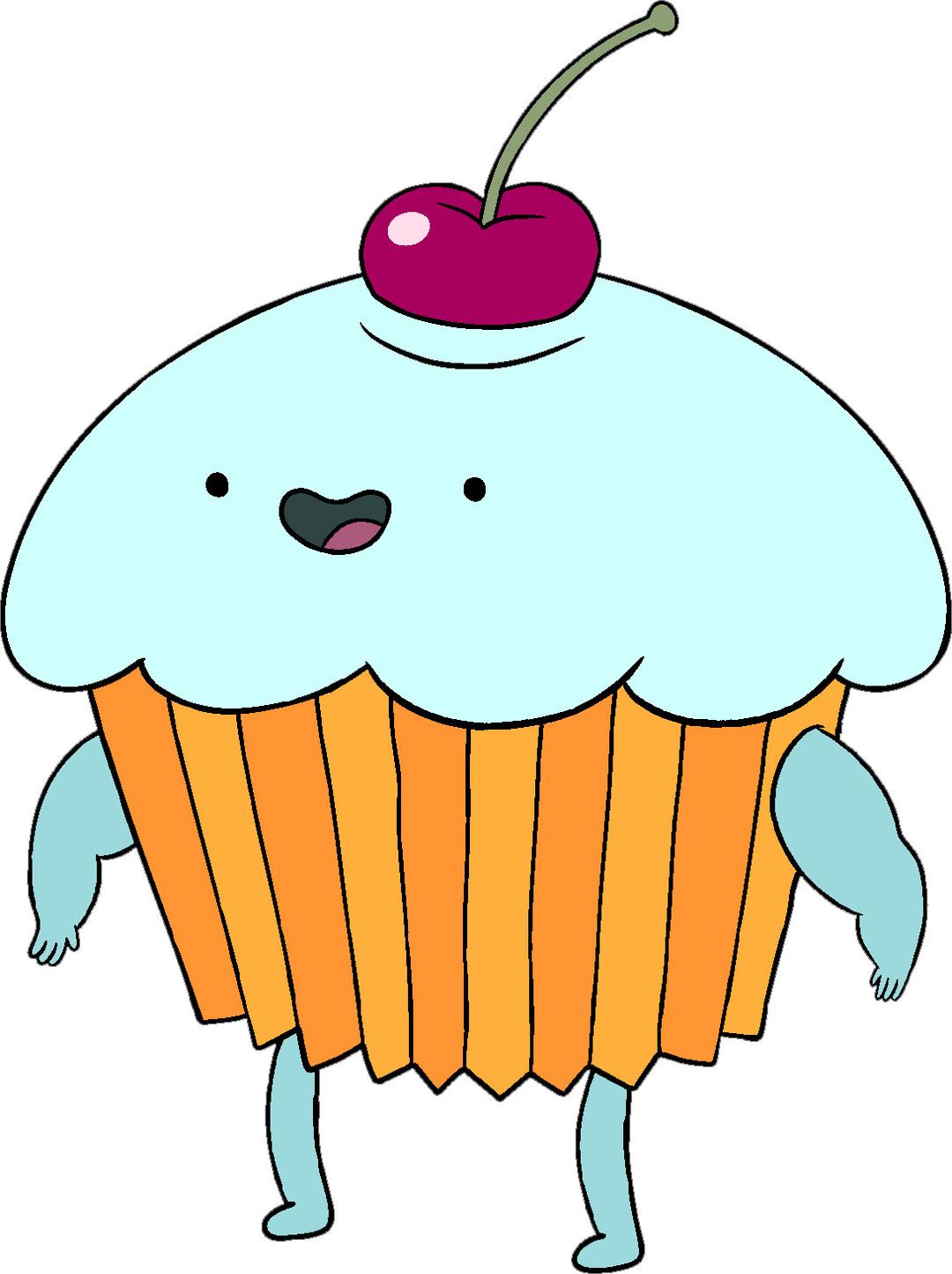 Adventure Time Cupcake With Cherry on Top png transparent