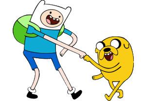 Adventure Time Finn and Jake Fist Bump png transparent