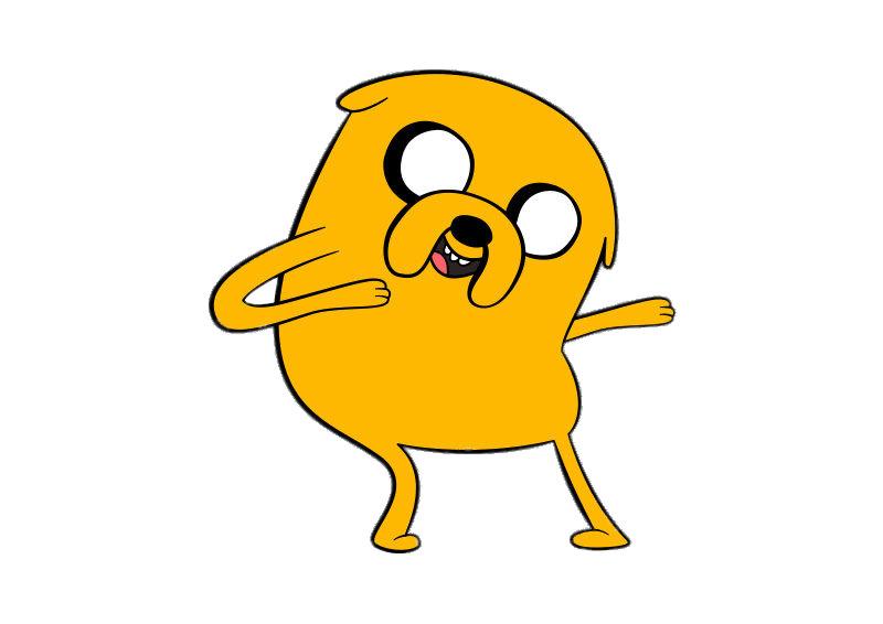 Adventure Time Jake the Dog Dancing png transparent