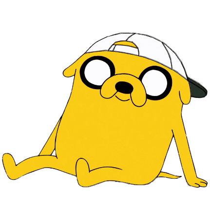 Adventure Time Jake With White Cap png transparent