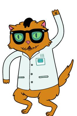 Adventure Time Science Cat png transparent