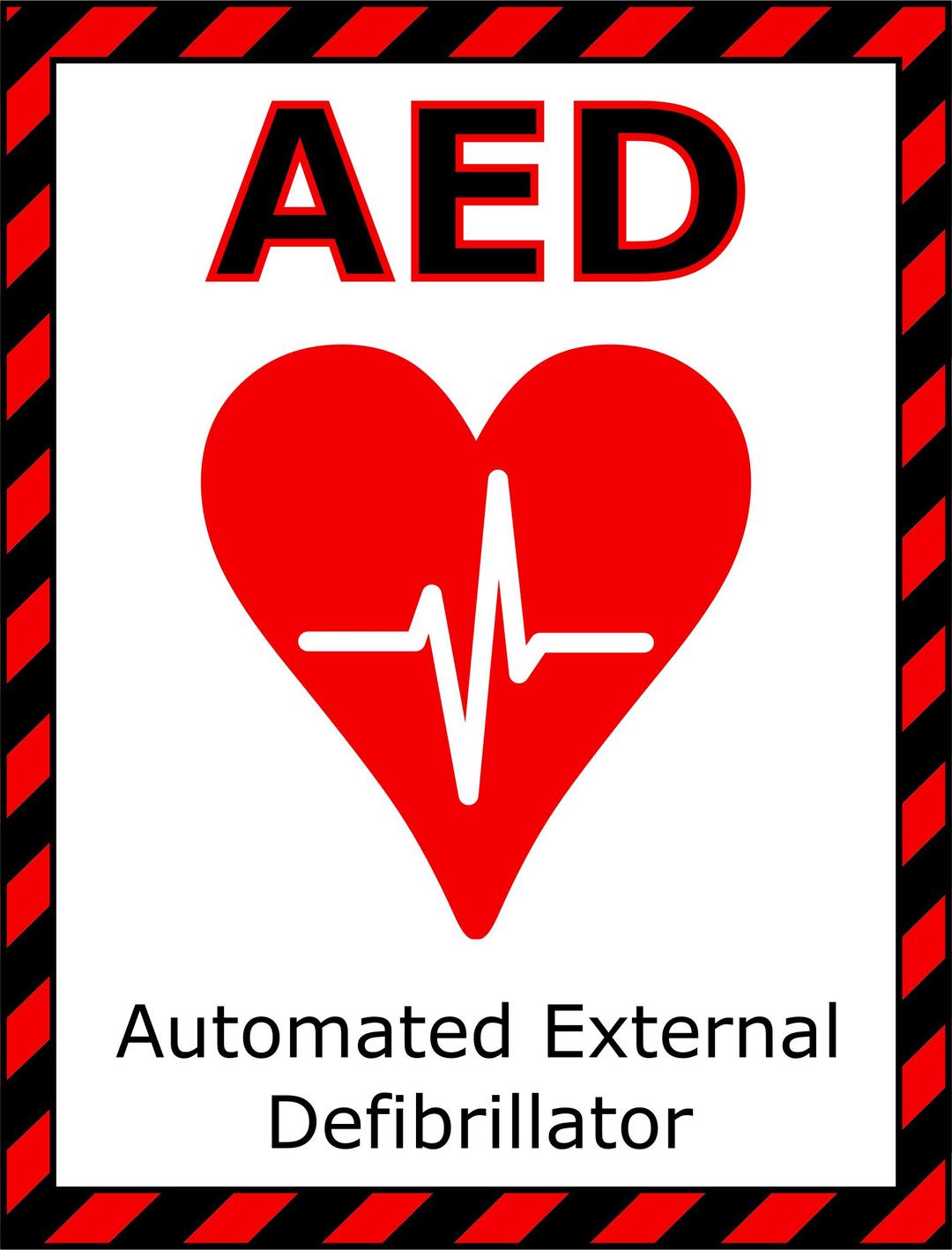 AED Sign 2 png transparent