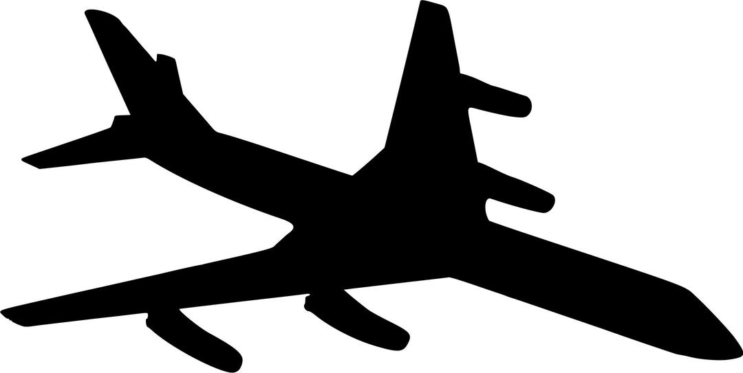 Aeroplane silhouette png transparent