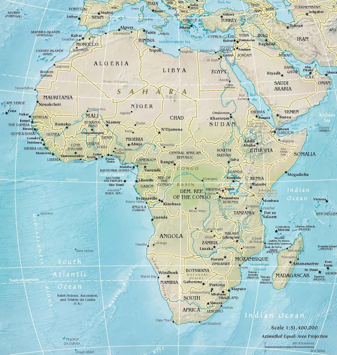 Africa map 2 png transparent