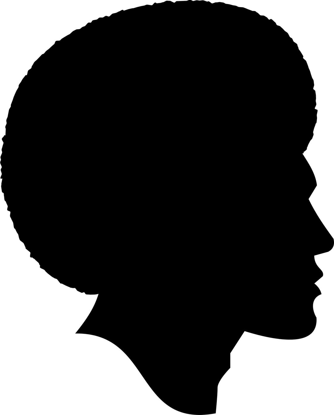 African American Male Silhouette - Remix w/o Pick png transparent