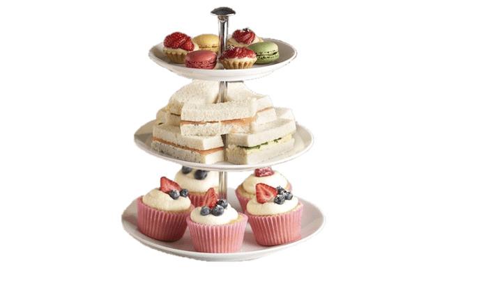 Afternoon Tea With Cupcakes and Sandwiches png transparent