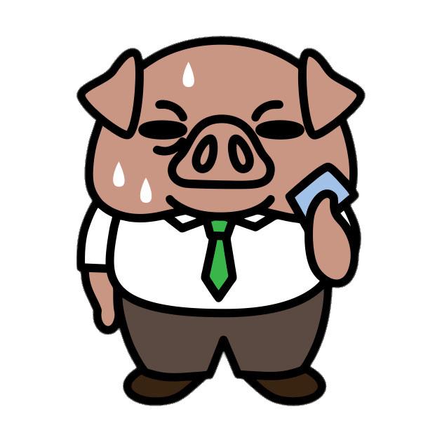 Aggretsuko Character Director Ton the Pig png transparent