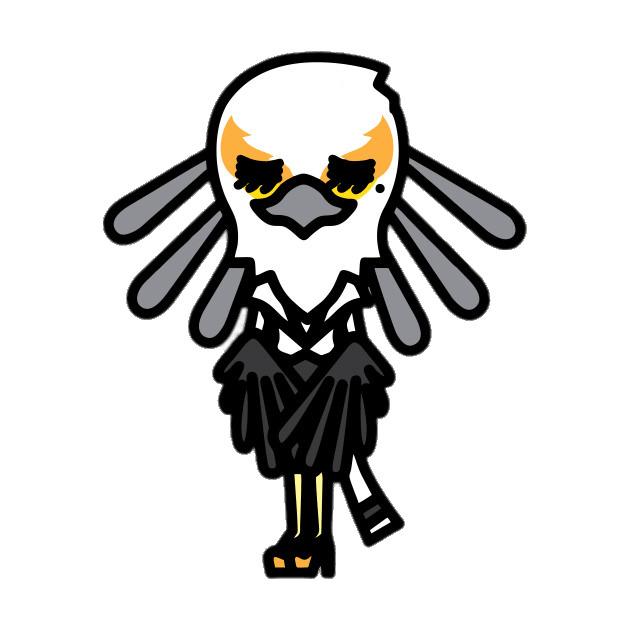 Aggretsuko Character Ms. Washimi the Bird png transparent