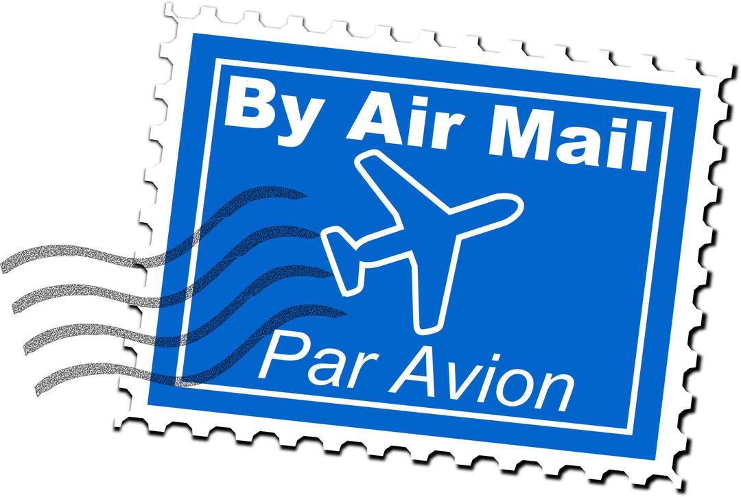 Air Mail Postage Stamp png transparent