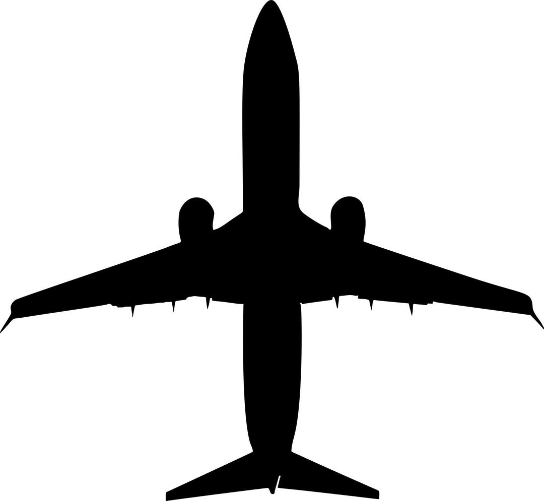 Airplane Wingspan Silhouette png transparent