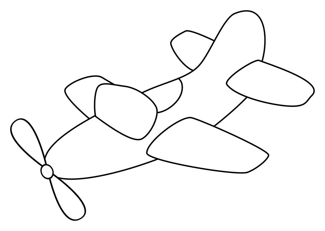 Airplane with propeller png transparent