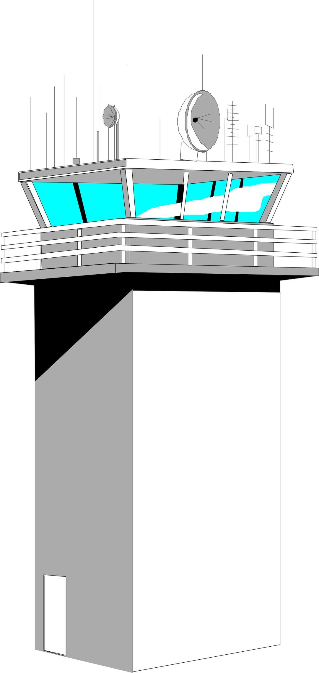 Airport Control Tower png transparent