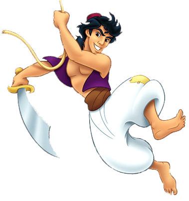 Aladdin Hanging on A Rope png transparent
