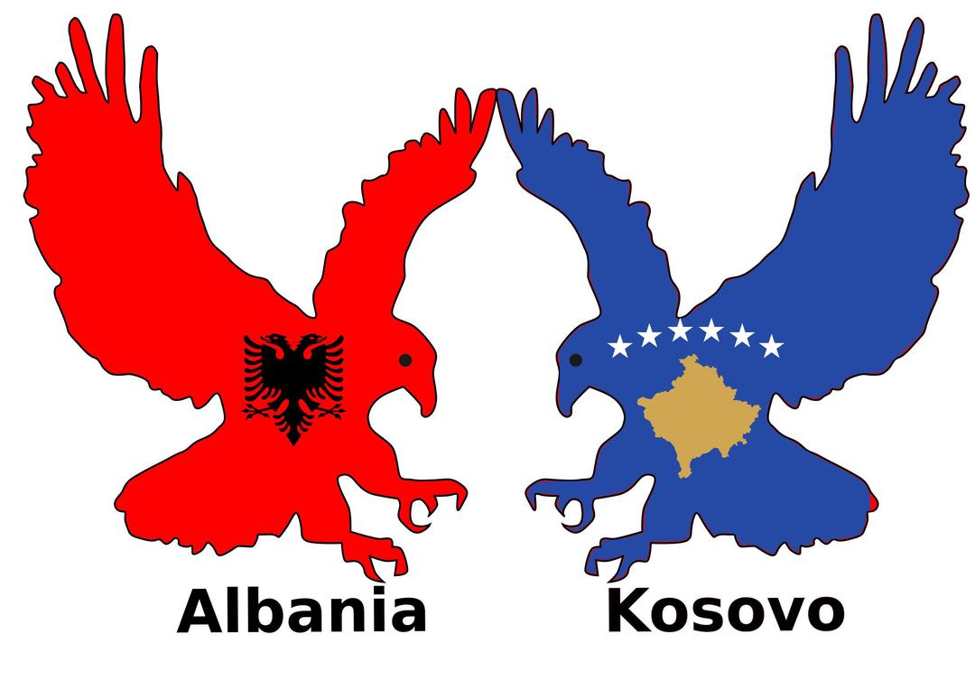 Albania and Kosovo, two eagles png transparent