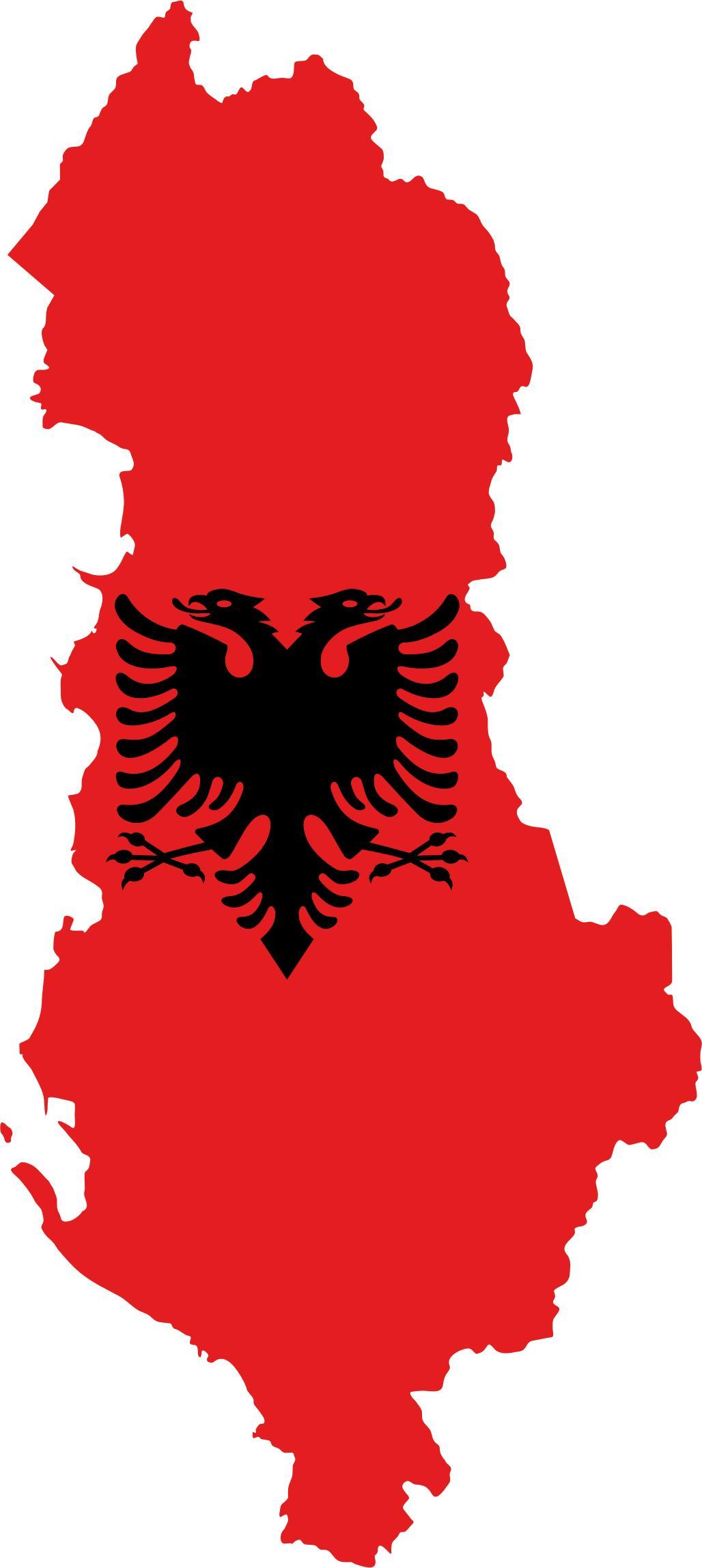 Albania Map Flag png transparent