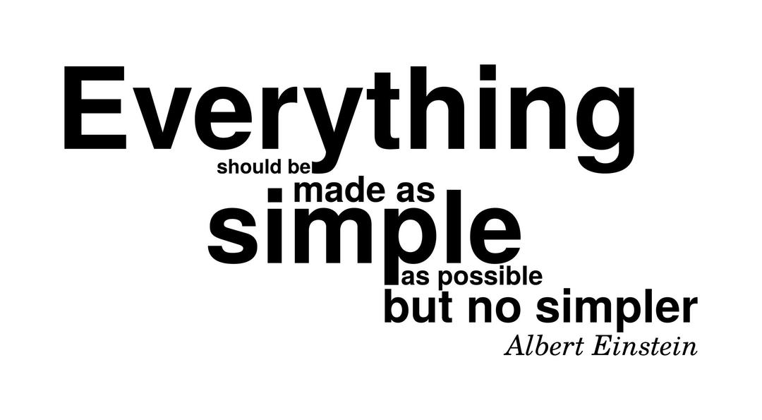 Albert Einstein make it simple png transparent