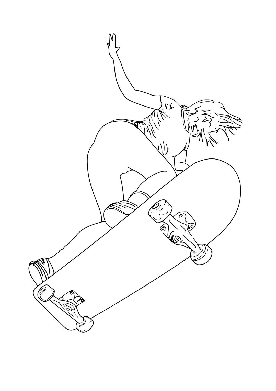 Alexa Skateboard png transparent