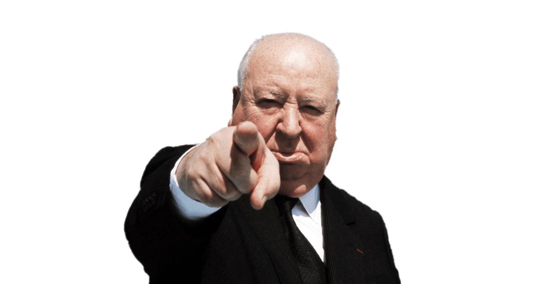 Alfred Hitchcock Pointing png transparent