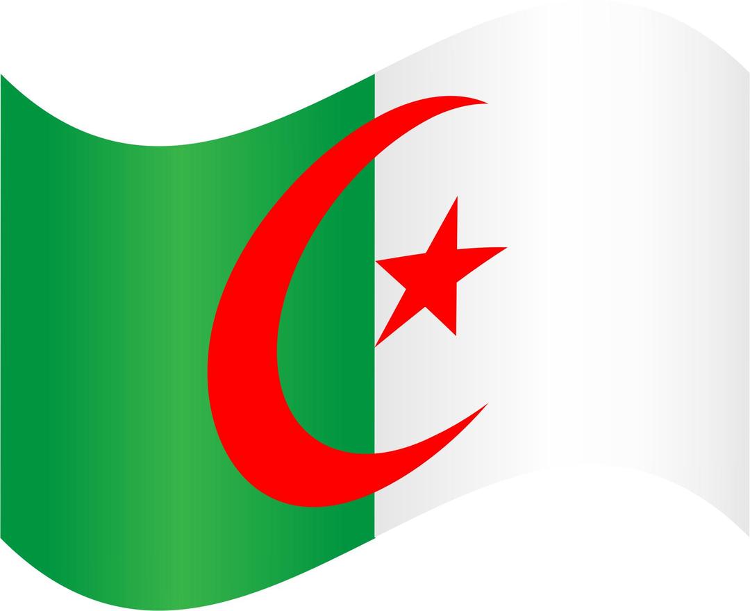 Algeria flag 2 png transparent