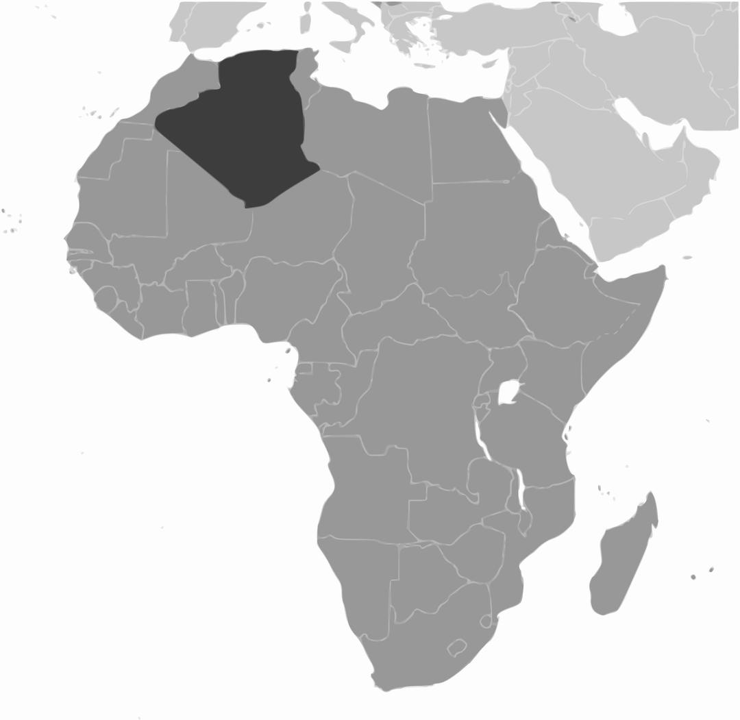 Algeria location png transparent
