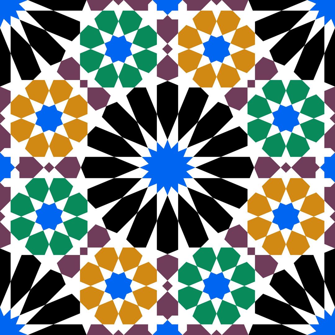 Alhambra tile png transparent