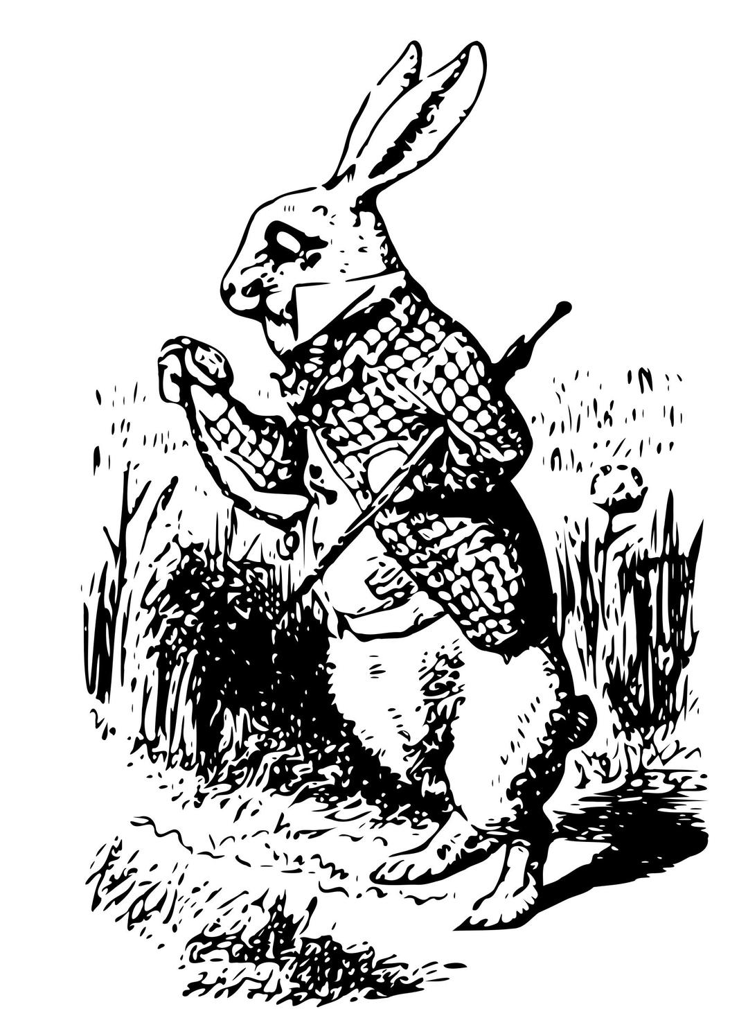 Alice In Wonderland - 2 - the white rabbit png transparent