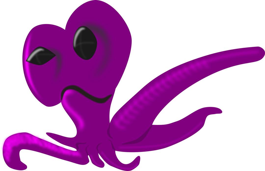 Alien Octopus png transparent