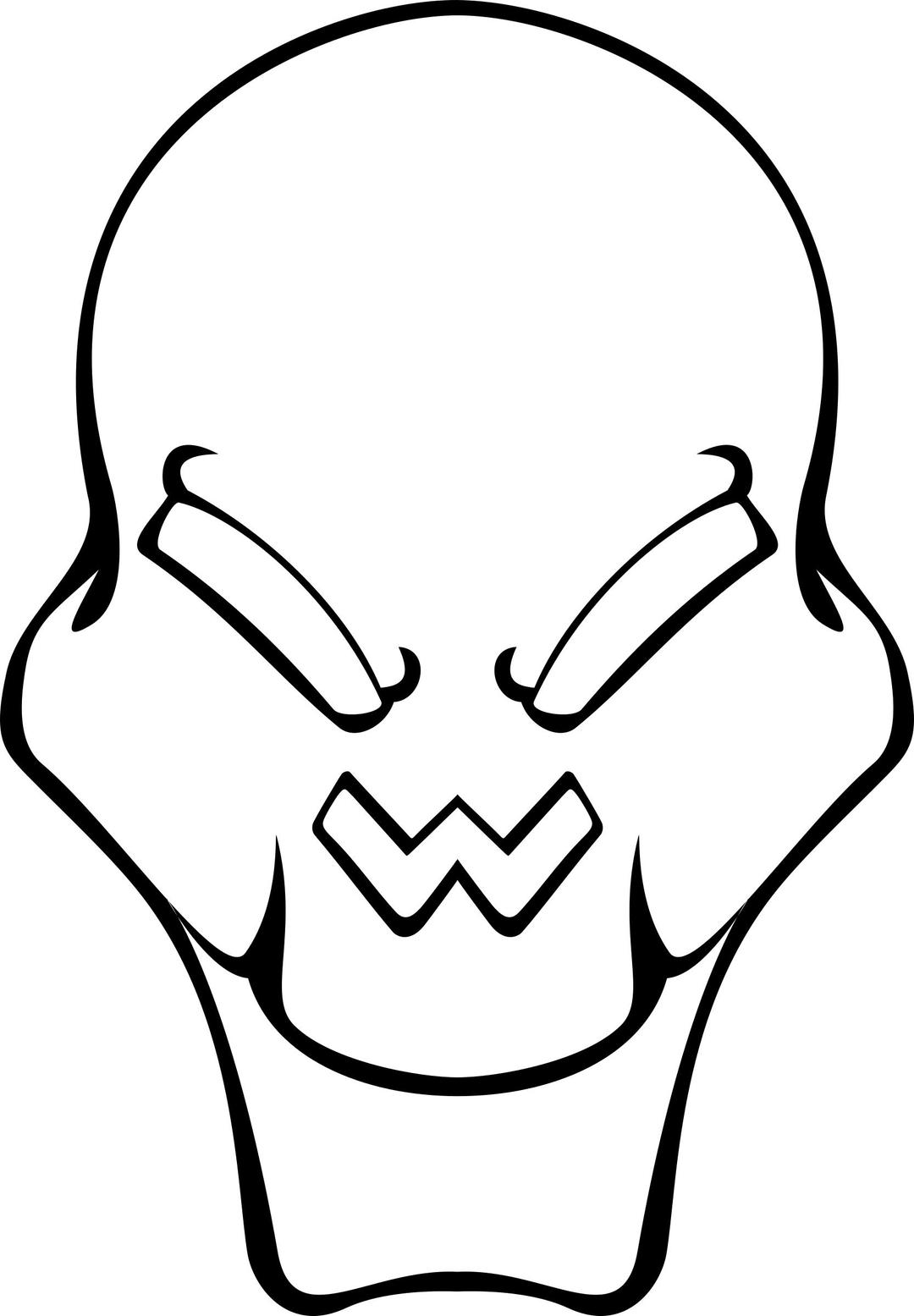 alien skull png transparent