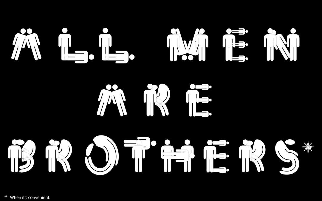 All Men Are Brothers... png transparent