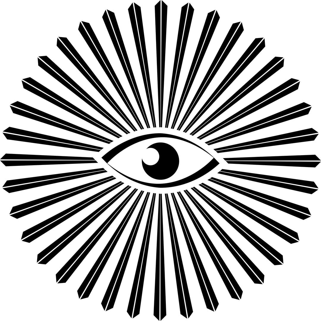 All Seeing Eye Rays png transparent