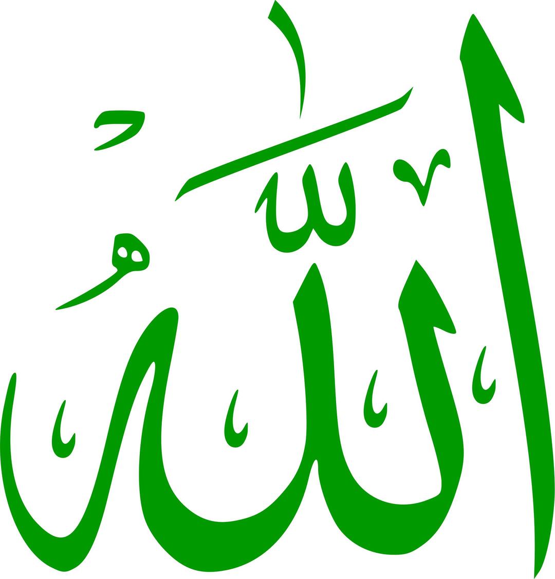 Allah (Calligraphy) png transparent