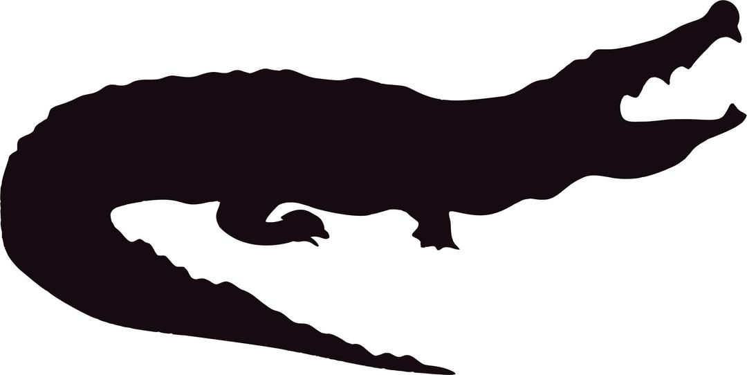 Alligator Silhouette png transparent