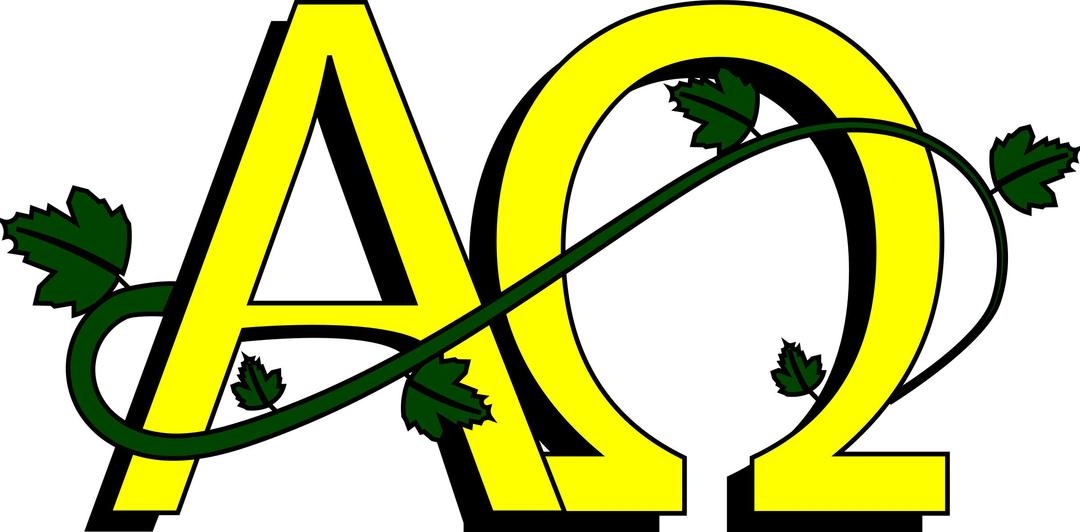 Alpha and Omega colored png transparent