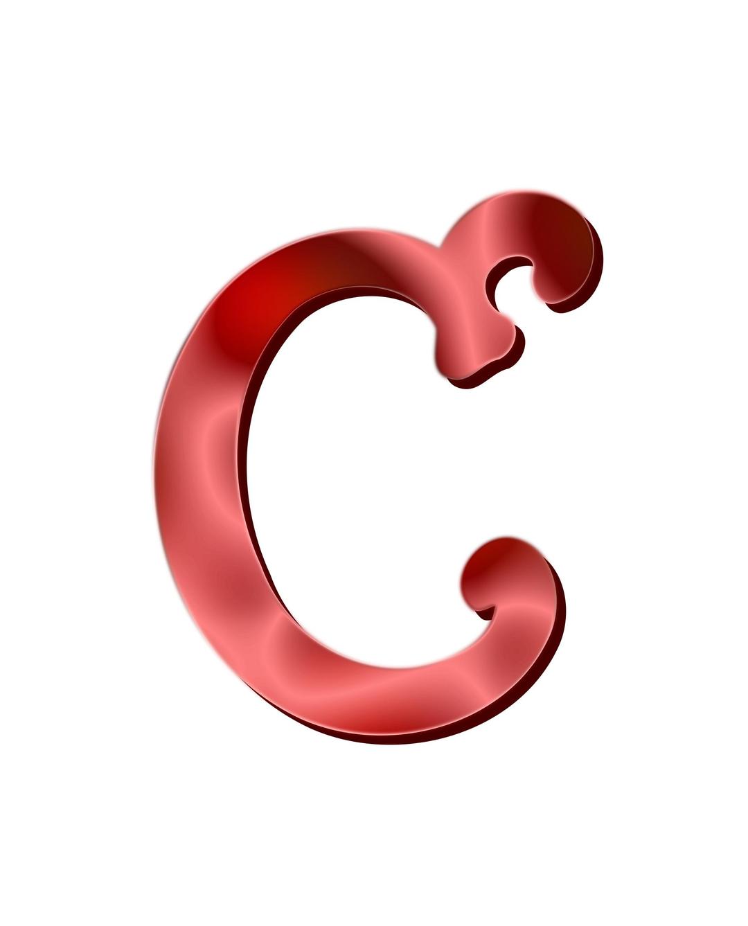 Alphabet 12, letter C png transparent