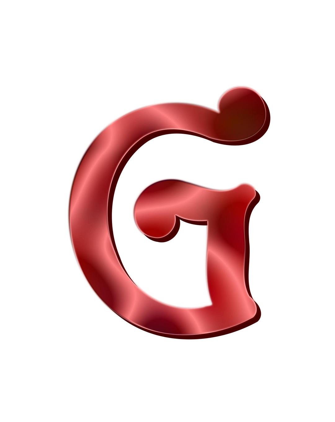 Alphabet 12, letter G png transparent