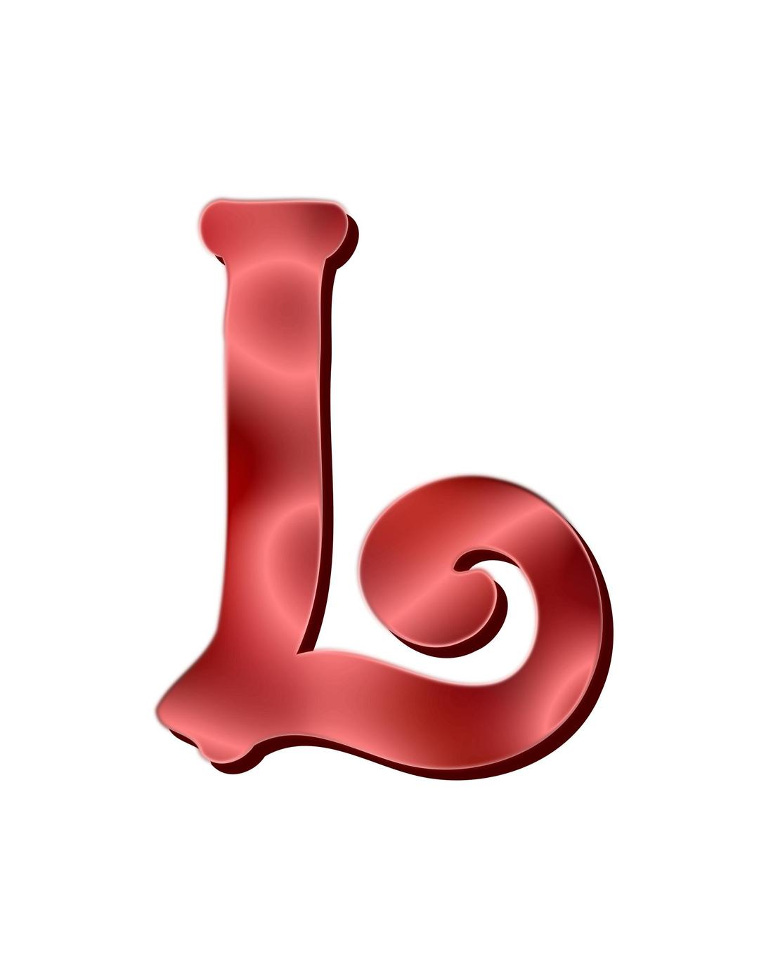 Alphabet 12, letter L png transparent