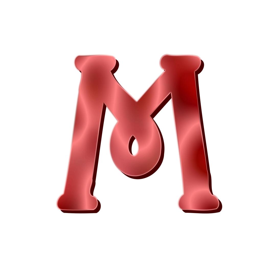 Alphabet 12, letter M png transparent