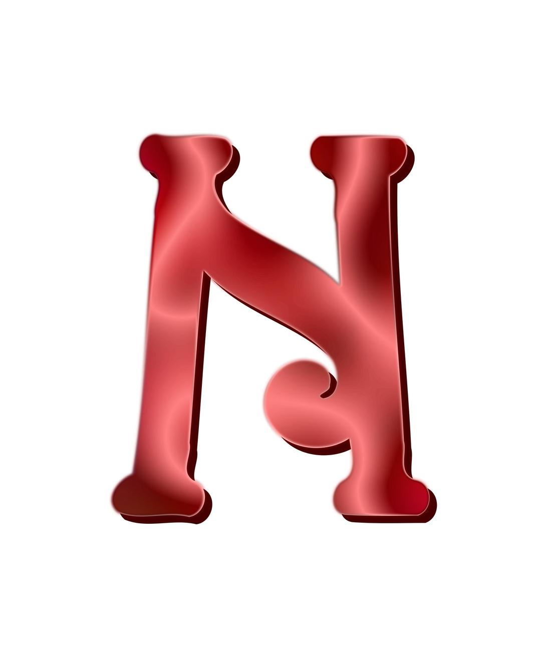 Alphabet 12, letter N png transparent
