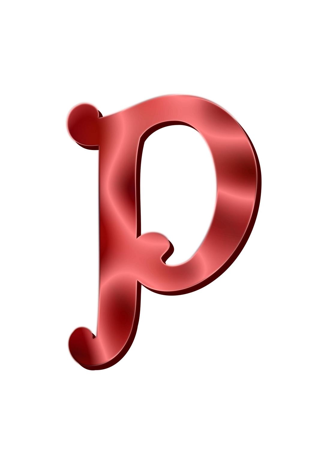 Alphabet 12, letter P png transparent