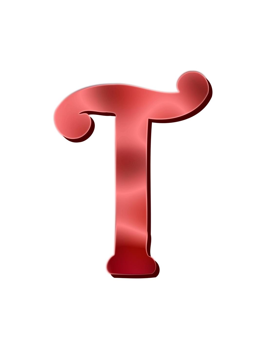 Alphabet 12, letter T png transparent